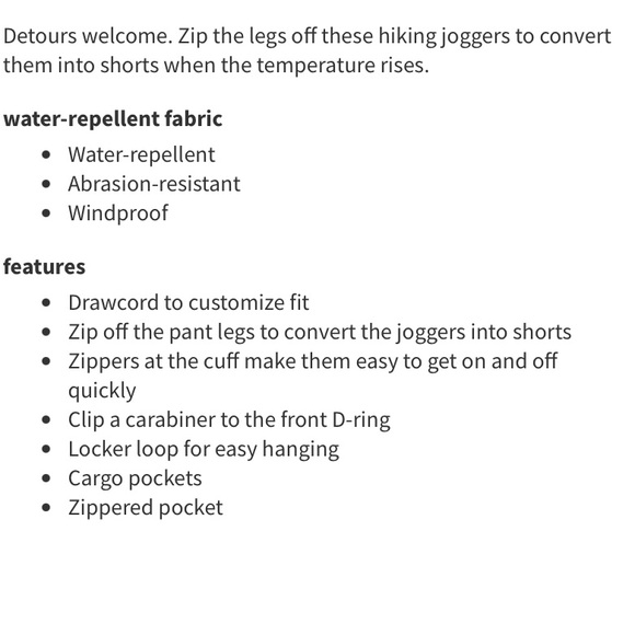 Lululemon Convertible High-Rise Hiking Jogger Black Sz 4 - Picture 9 of 14